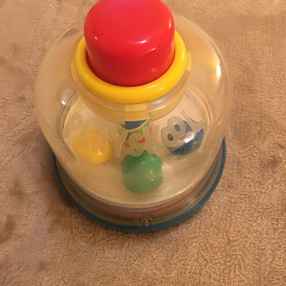 Playskool 1991 ball pop spin vintage